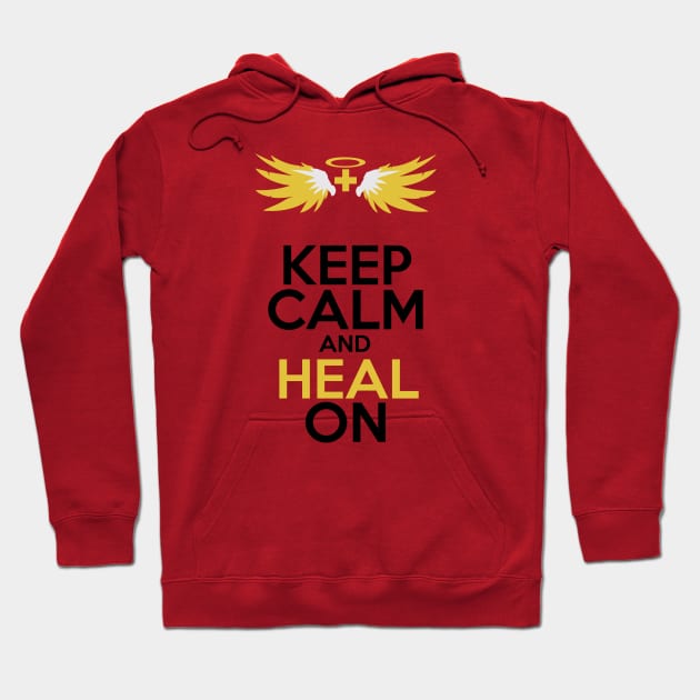 Keep Calm and Heal On Hoodie by WinterWolfDesign